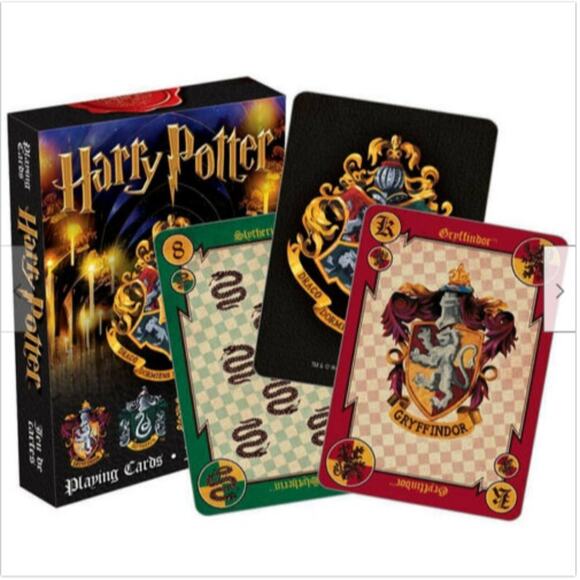 Harry Potter Hogwarts House Themed Illustrated Playing Cards NEW - Picture 1 of 6